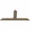 Ekena Millwork Portland Rough Sawn Timber Gable Bracket, Douglas Fir, 60"W x 27"H x 2"D x 6"F, 11/12 Pitch GBW060X27X0206POR00RDF - alternate 5